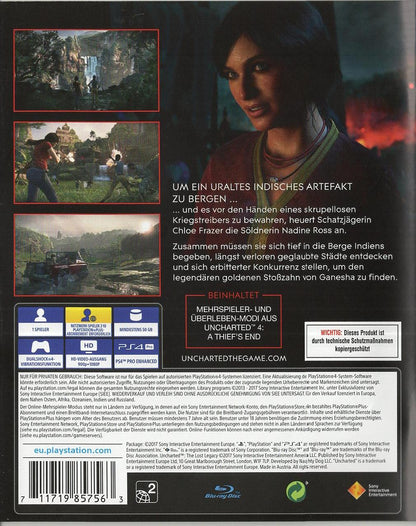 Uncharted: The Lost Legacy - PlayStation 4 Rückseite