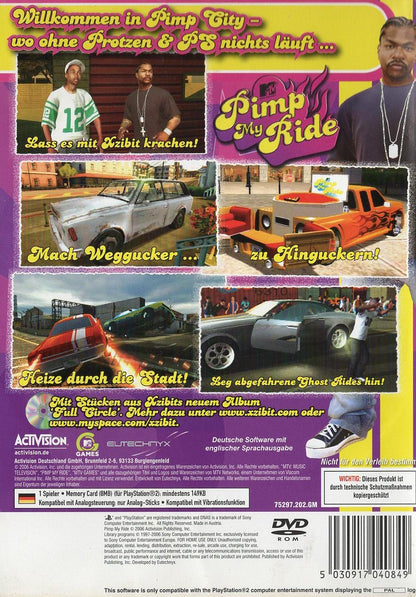 Pimp My Ride - PlayStation 2 Rückseite