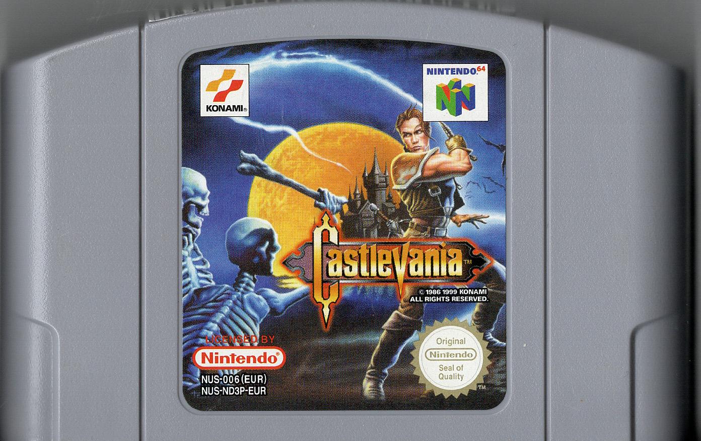 Castlevania - Nintendo 64 - Modul Vorderseite