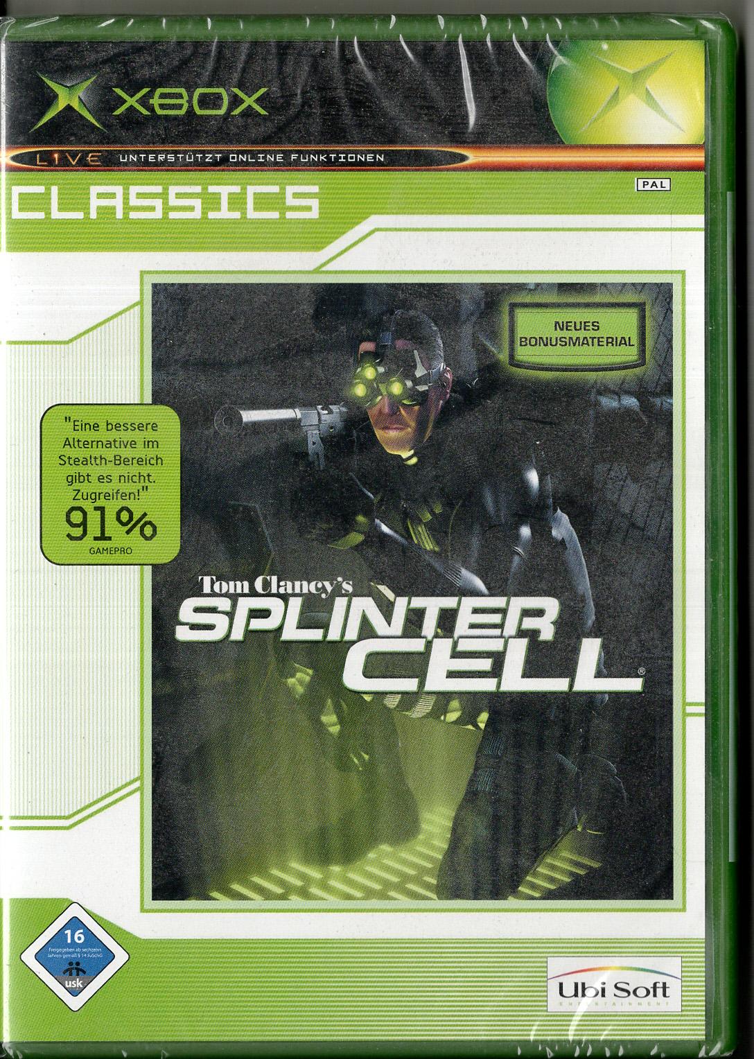 Tom Clancy's Splinter Cell - Xbox - Neu Vorderseite