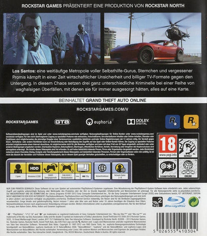Grand Theft Auto V - PlayStation 3 Rückseite