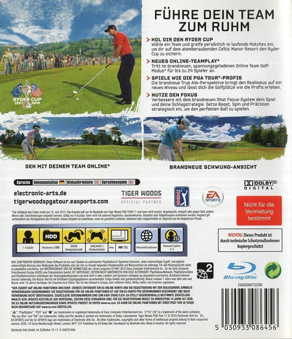 Tiger Woods PGA Tour 11 - PlayStation 3 Rückseite