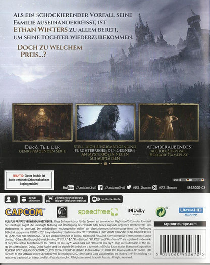 Resident Evil Village - PlayStation 5 Rückseite
