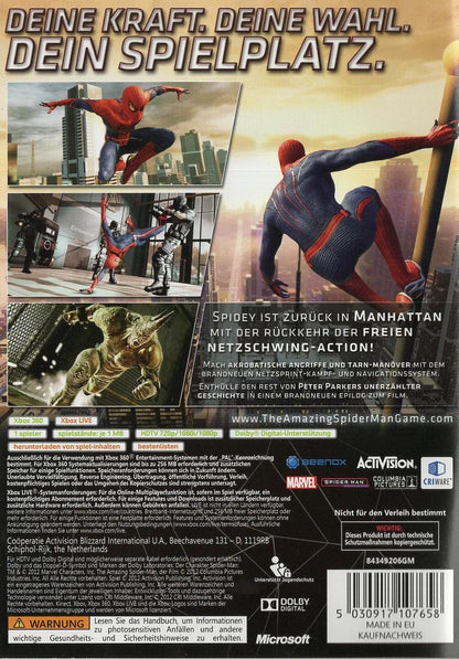 The Amazing Spider-Man - Xbox 360 Rückseite