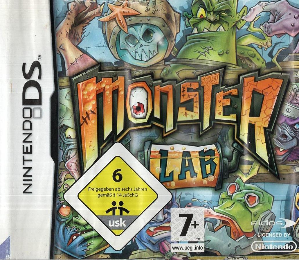 Monster Lab - Nintendo DS Vorderseite