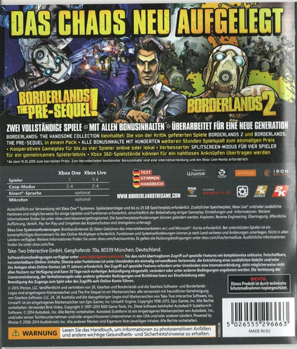 Borderlands: The Handsome Collection - Xbox One Rückseite