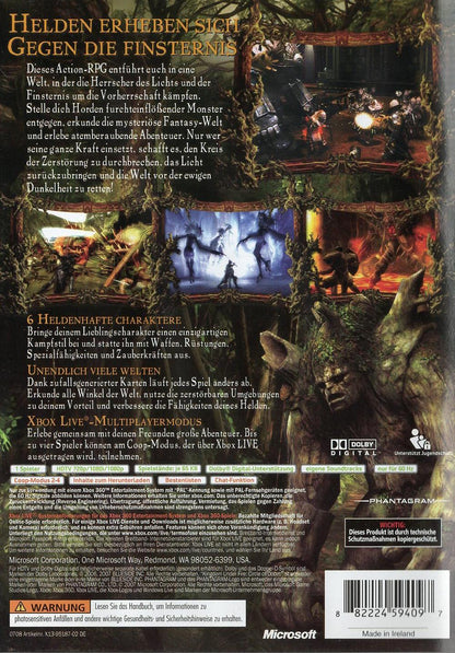 Kingdom Under Fire: Circle of Doom - Xbox 360 Rückseite