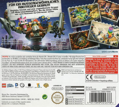 The LEGO Movie Videogame - Nintendo 3DS Rückseite