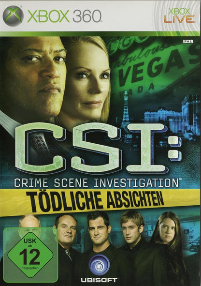 CSI: Crime Scene Investigation: Tödliche Absichten - Xbox 360 Vorderseite