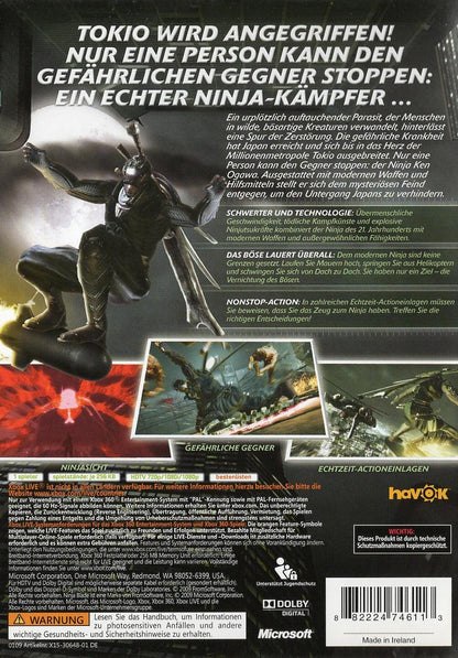 Ninja Blade - Xbox 360 Rückseite