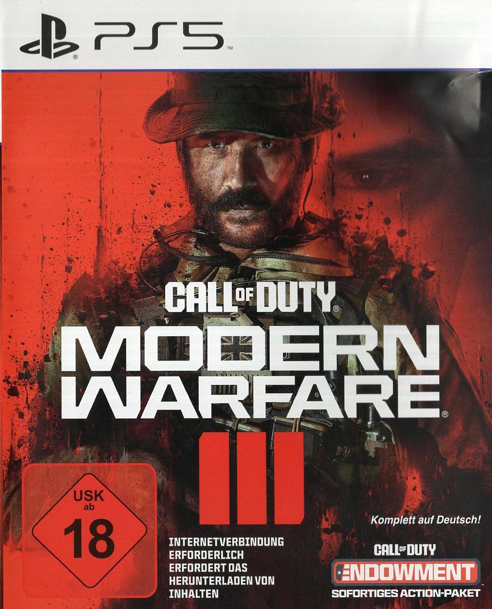 Call of Duty: Modern Warfare III - PlayStation 5 Vorderseite