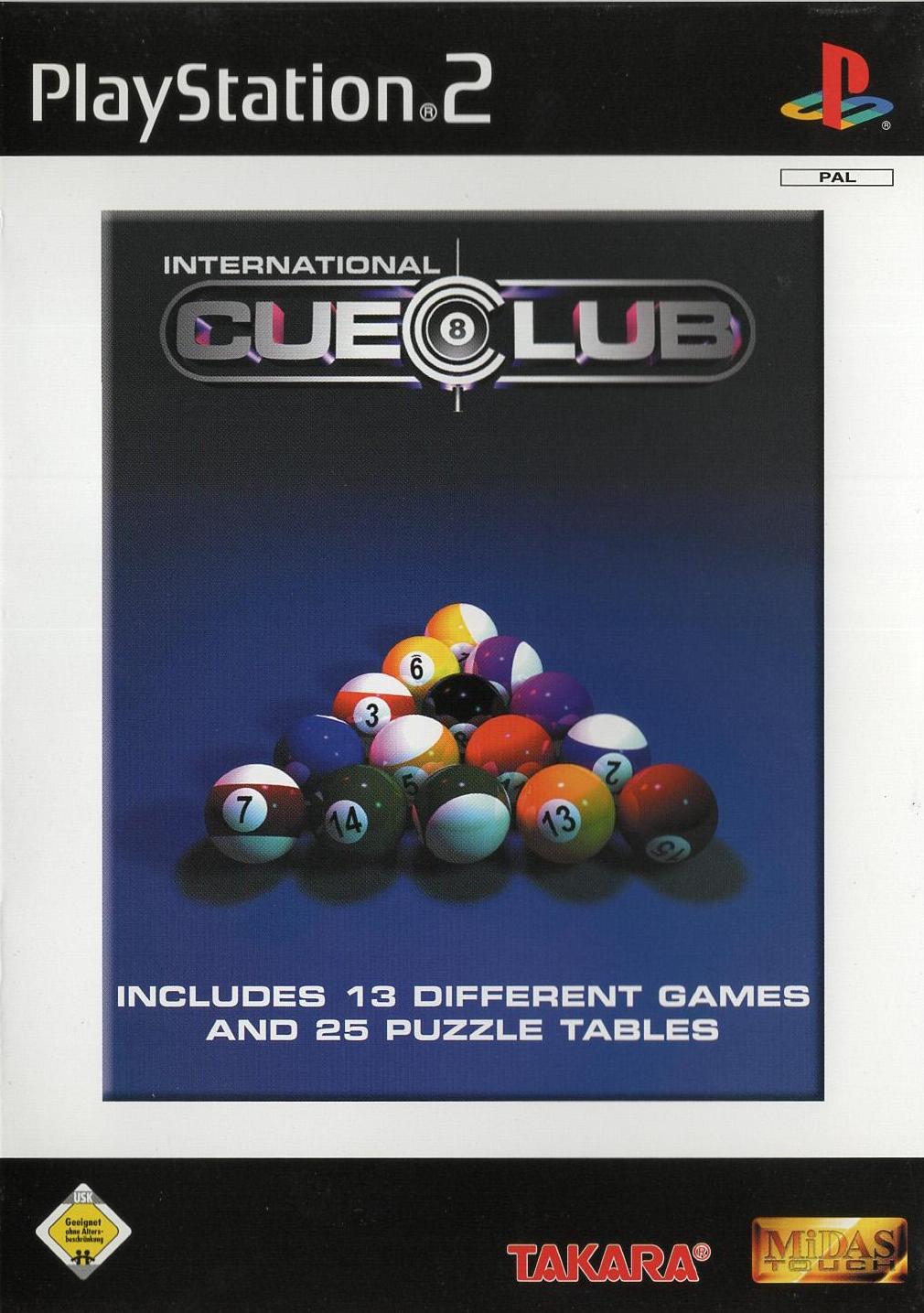 International Cue Club - PlayStation 2 Vorderseite