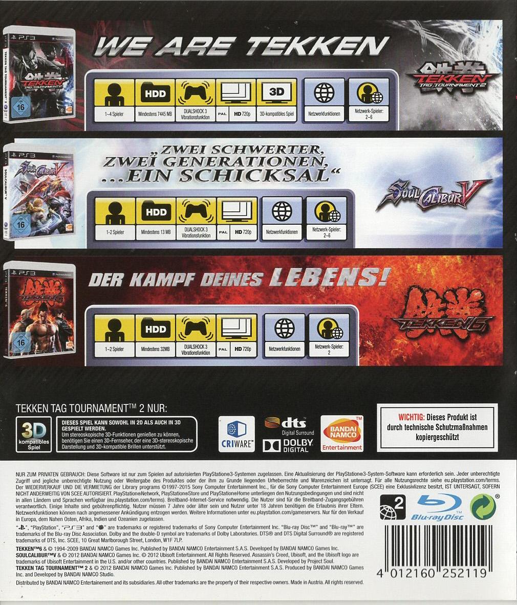Fighting Edition - PlayStation 3 Rückseite