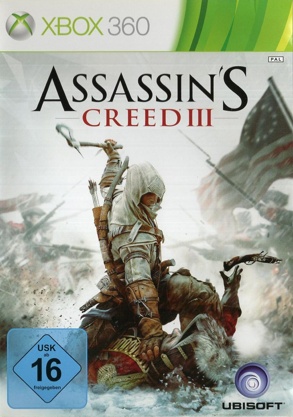 Assassin's Creed III - Xbox 360 Vorderseite