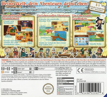Fantasy Life - Nintendo 3DS Rückseite