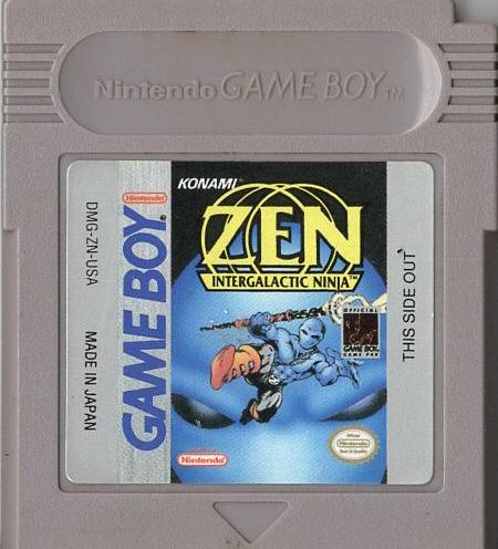 Zen: Intergalactic Ninja - Game Boy - Modul Vorderseite