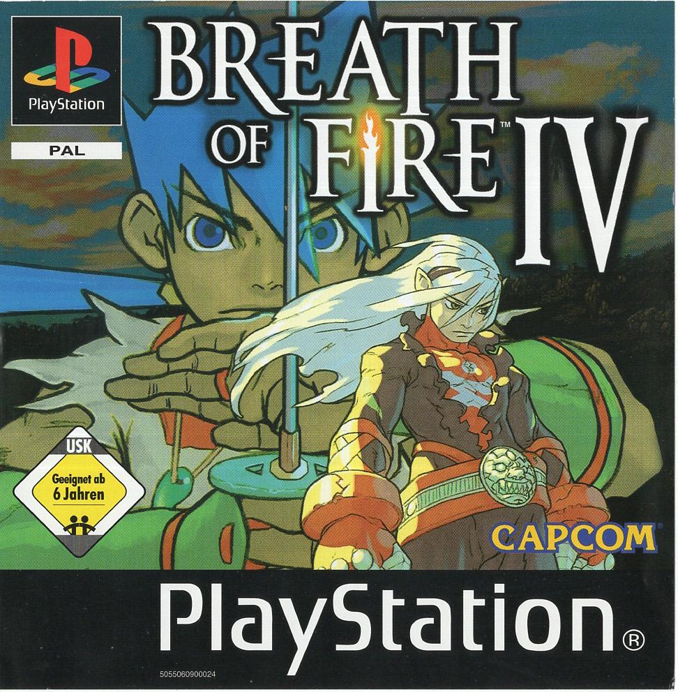 Breath of Fire IV - PlayStation 1 Vorderseite