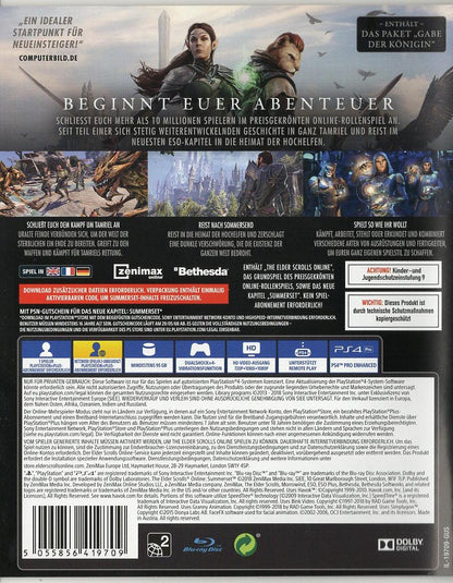 The Elder Scrolls Online: Summerset - PlayStation 4 Rückseite
