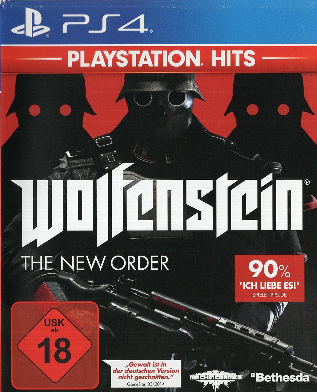 Wolfenstein: The New Order - PlayStation 4 Vorderseite