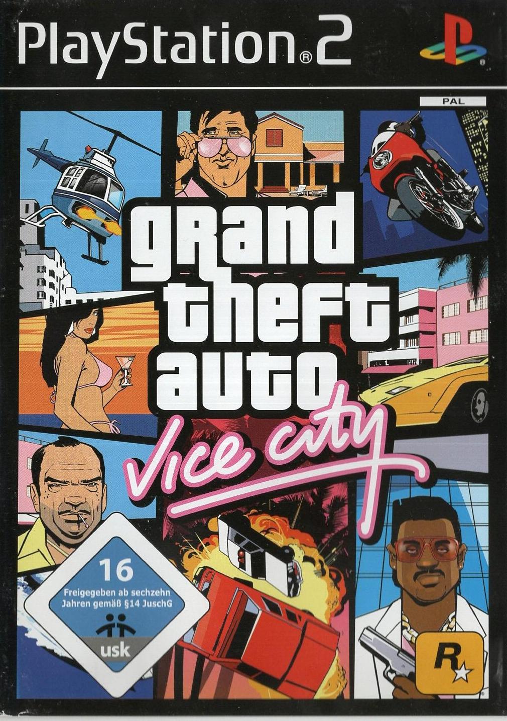Grand Theft Auto: Vice City - PlayStation 2 Vorderseite