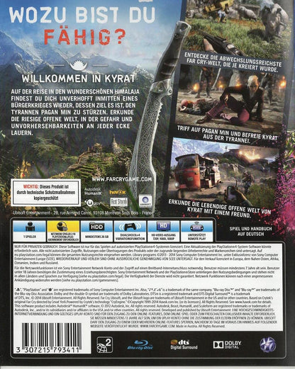 Far Cry 4 - PlayStation 4 Rückseite