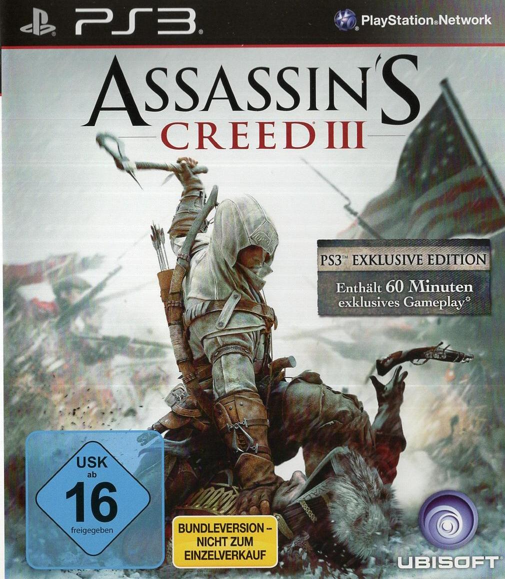 Assassin's Creed III - PlayStation 3 Vorderseite