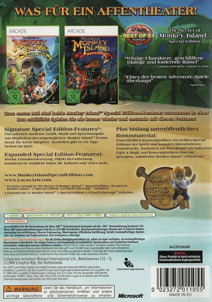 Monkey Island: Special Edition Collection - Xbox 360 Rückseite