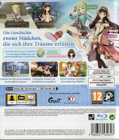 Atelier Shallie: Alchemists of the Dusk Sea - PlayStation 3 Rückseite