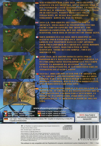 Search & Destroy - PlayStation 2 Rückseite