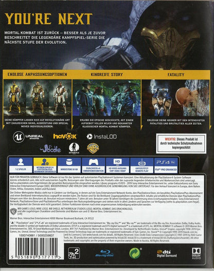 Mortal Kombat 11 - PlayStation 4 Rückseite
