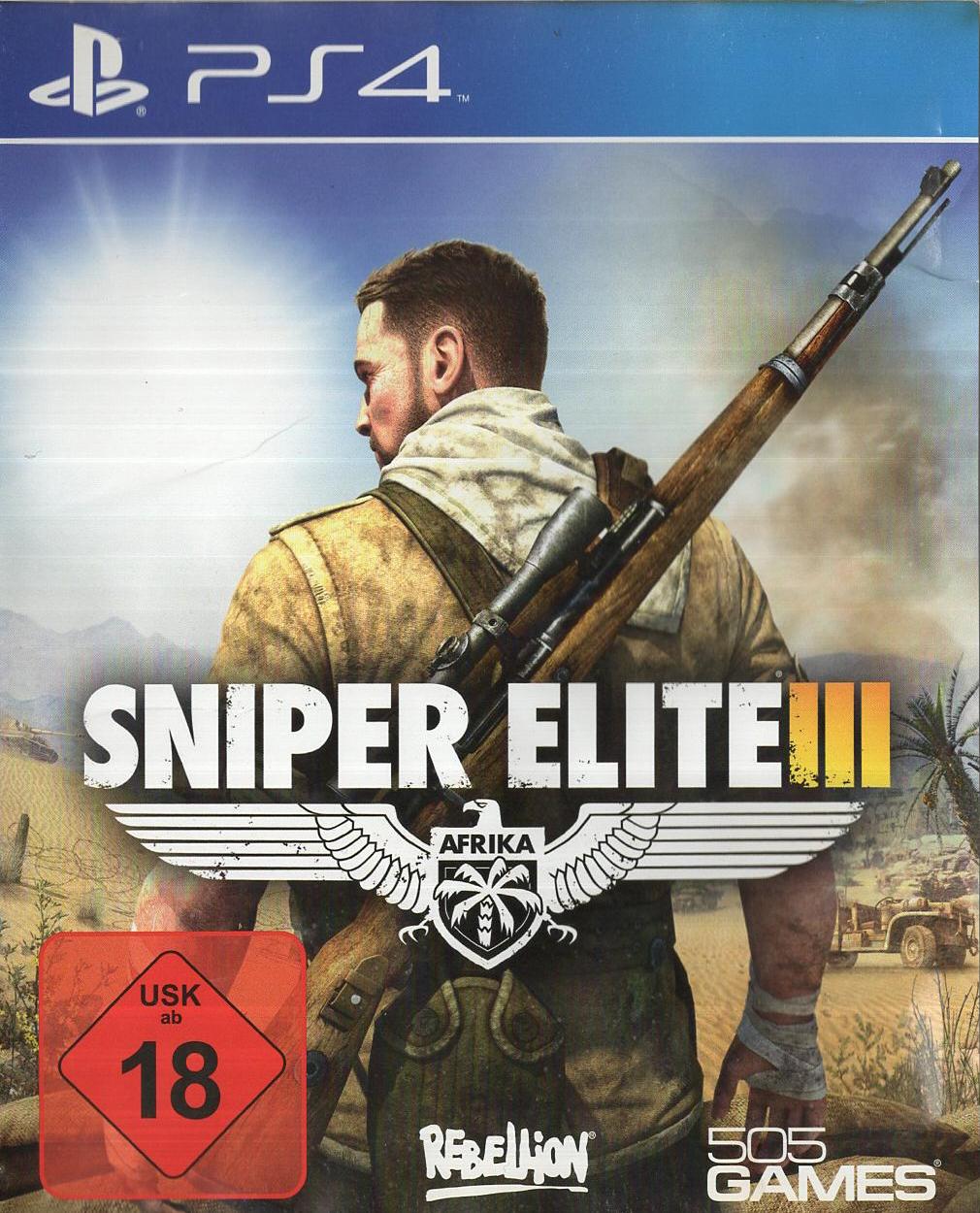 Sniper Elite III - PlayStation 4 Vorderseite