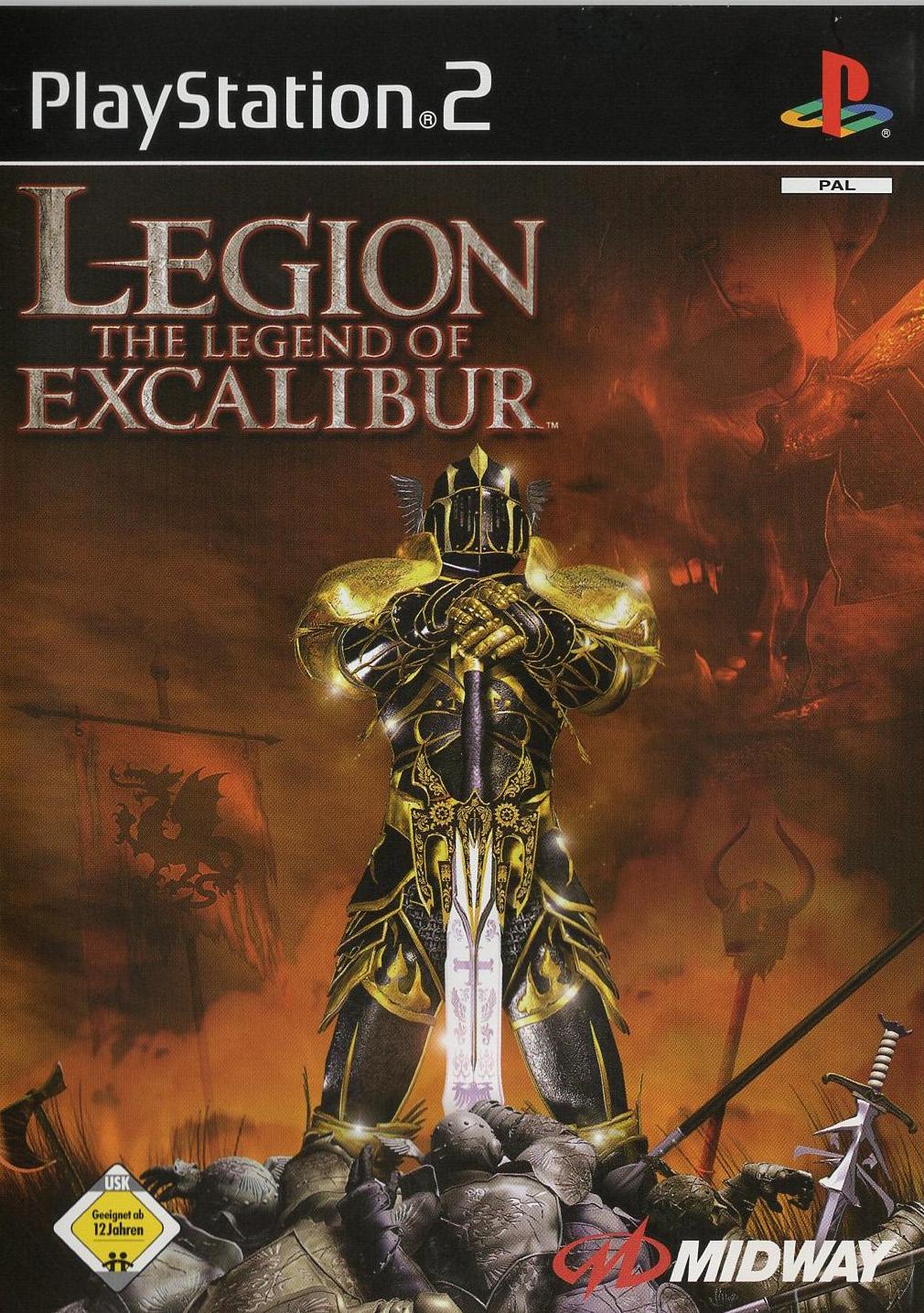 Legion: The Legend of Excalibur - PlayStation 2 Vorderseite
