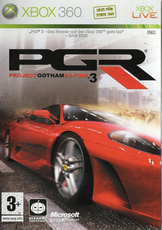 Project Gotham Racing 3 - Xbox 360 Vorderseite