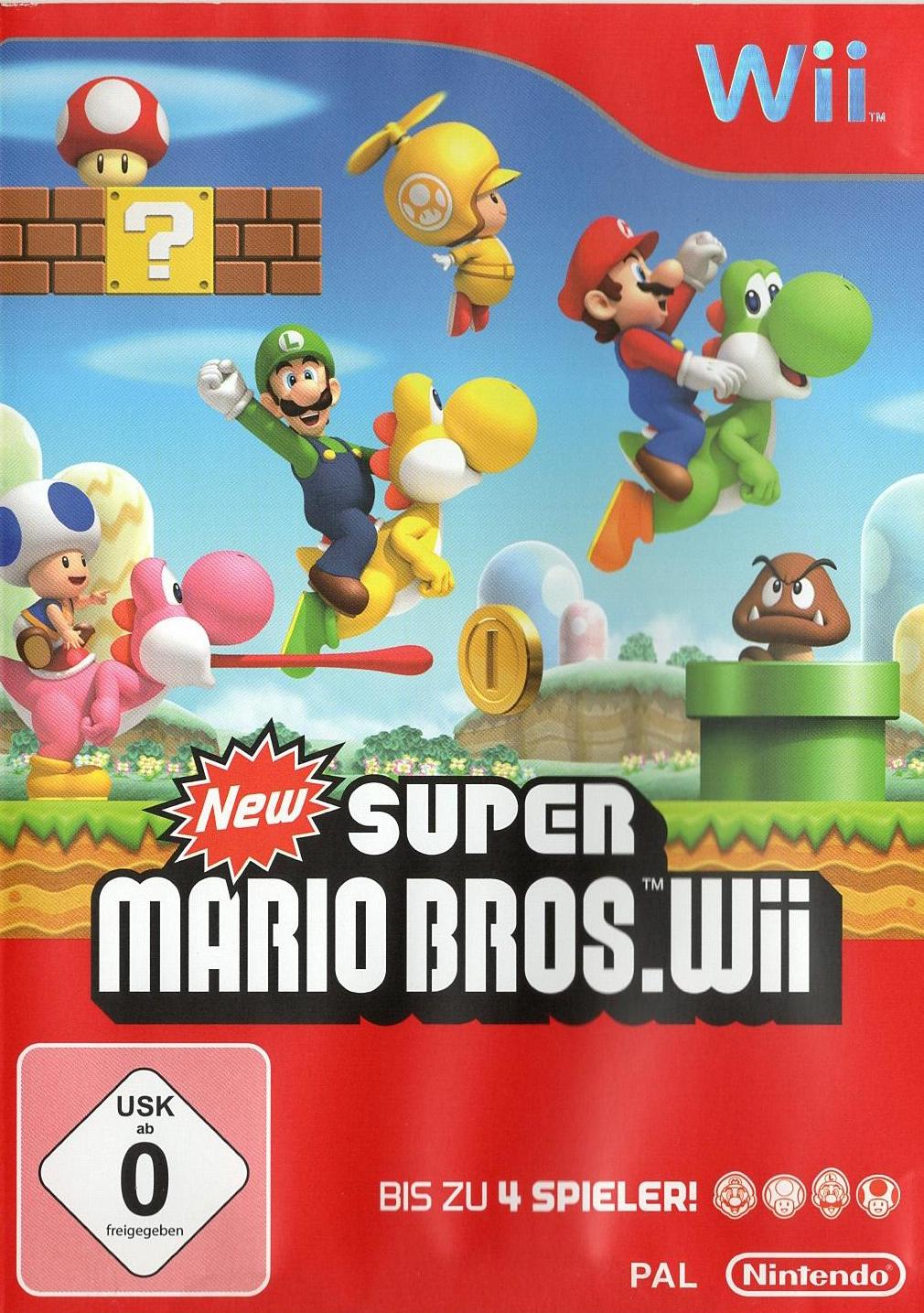 New Super Mario Bros. Wii - Nintendo Wii Vorderseite