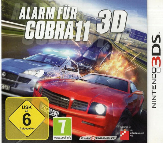 Alarm für Cobra 11 3D - Nintendo 3DS Vorderseite