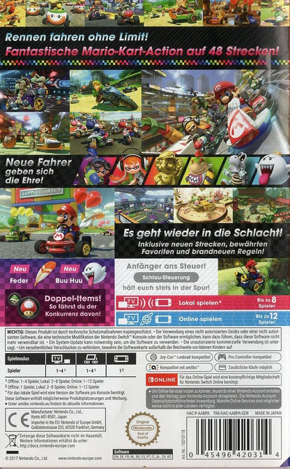 Mario Kart 8 Deluxe - Nintendo Switch Rückseite