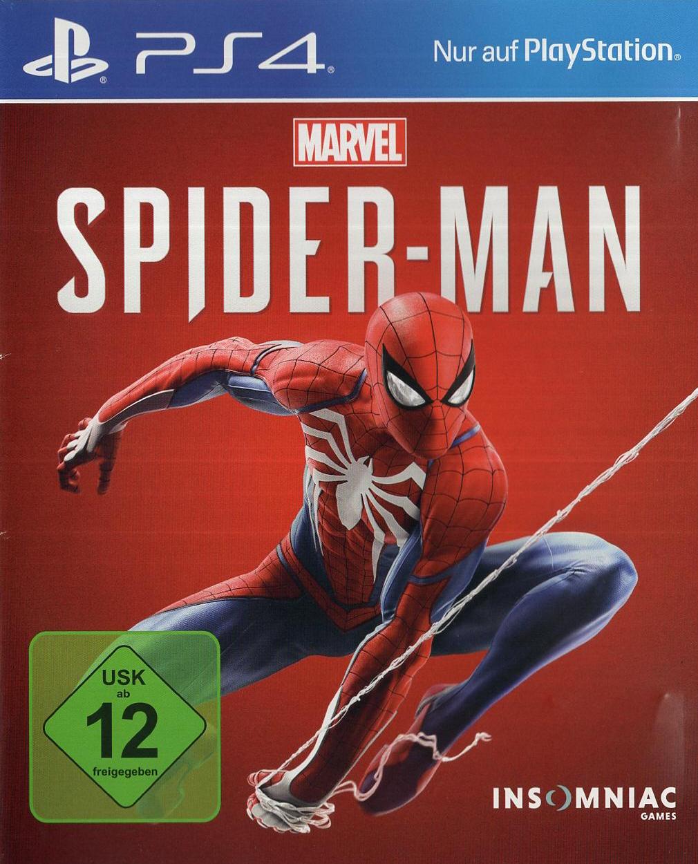 Marvel Spider-Man - PlayStation 4 Vorderseite