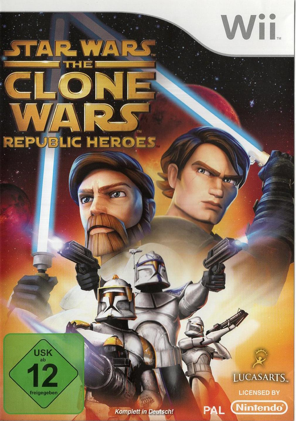 Star Wars The Clone Wars: Republic Heroes - Nintendo Wii Vorderseite