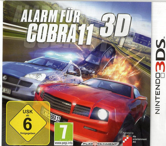 Alarm für Cobra 11 3D - Nintendo 3DS Vorderseite