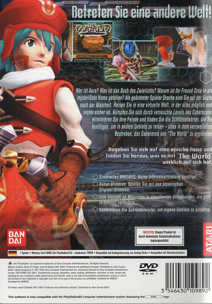 .hack//INFECTION Part 1 - PlayStation 2 Rückseite