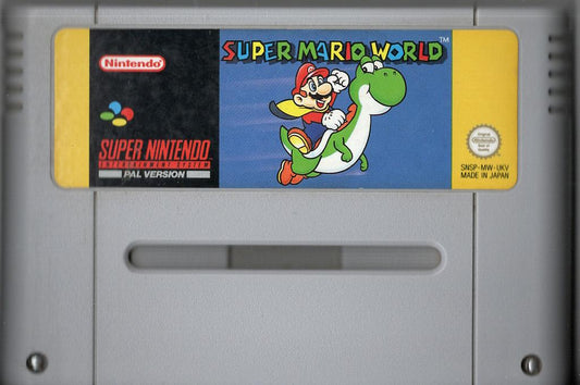 Super Mario World - Super Nintendo - Modul Vorderseite