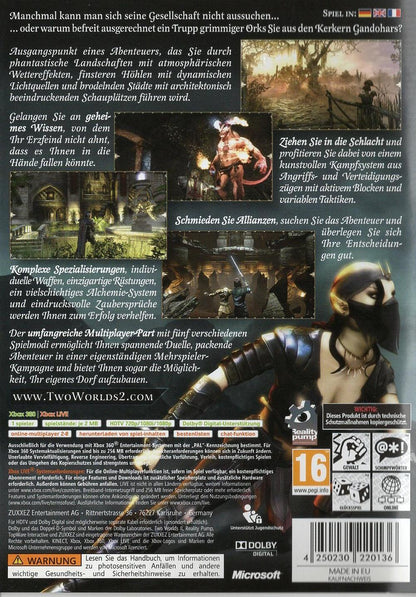 Two Worlds II - Xbox 360 Rückseite