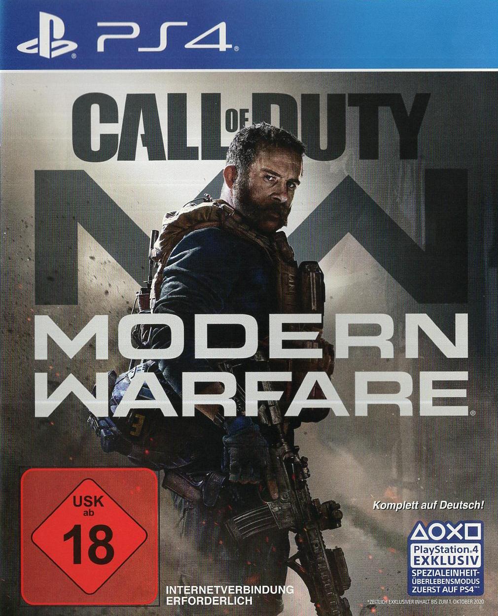 Call of Duty: Modern Warfare - PlayStation 4 Vorderseite