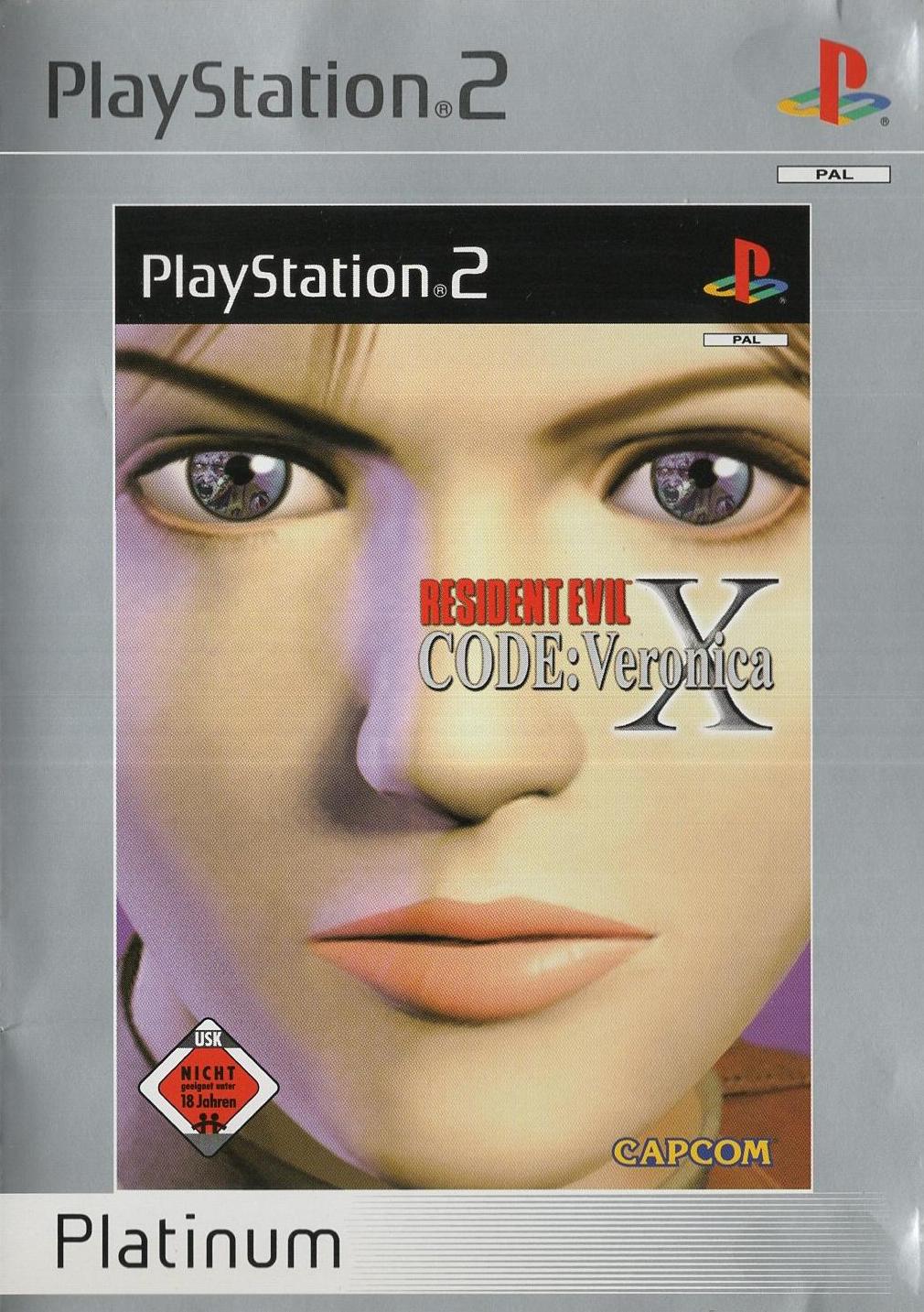 Resident Evil Code: Veronica X - PlayStation 2 Vorderseite