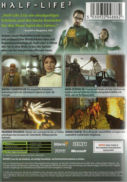 Half-Life 2 - Xbox Rückseite