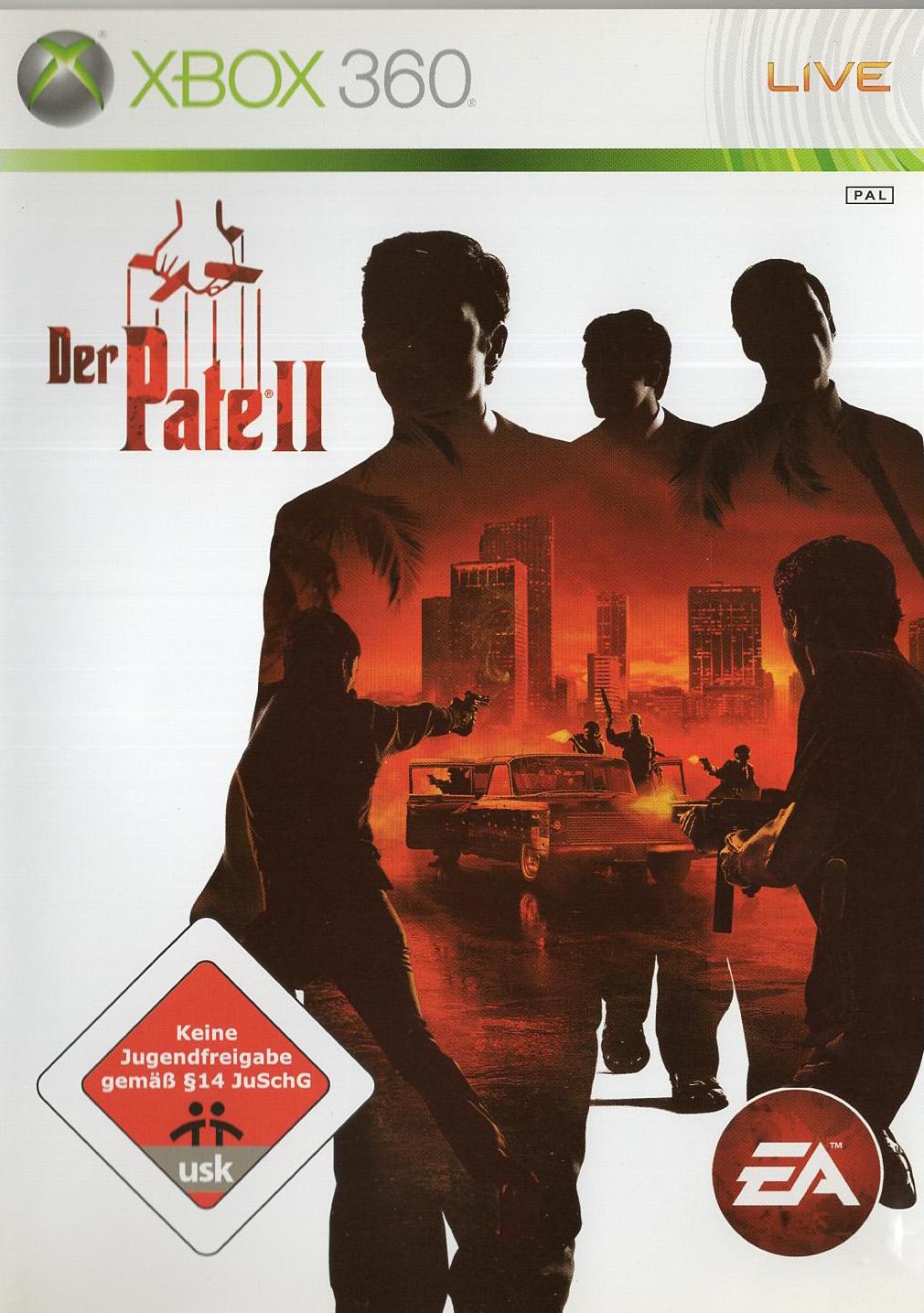 Der Pate II - Xbox 360 Vorderseite