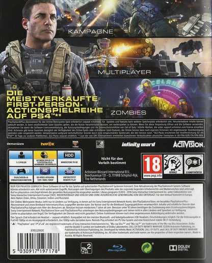 Call of Duty: Infinite Warfare - PlayStation 4 Rückseite