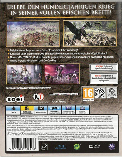 Bladestorm: Nightmare - PlayStation 4 Rückseite