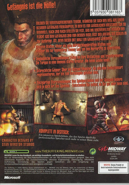The Suffering - Xbox Rückseite