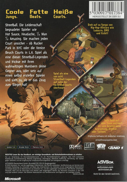 Street Hoops - Xbox Rückseite